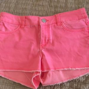 H&M pink jean shorts - size 6